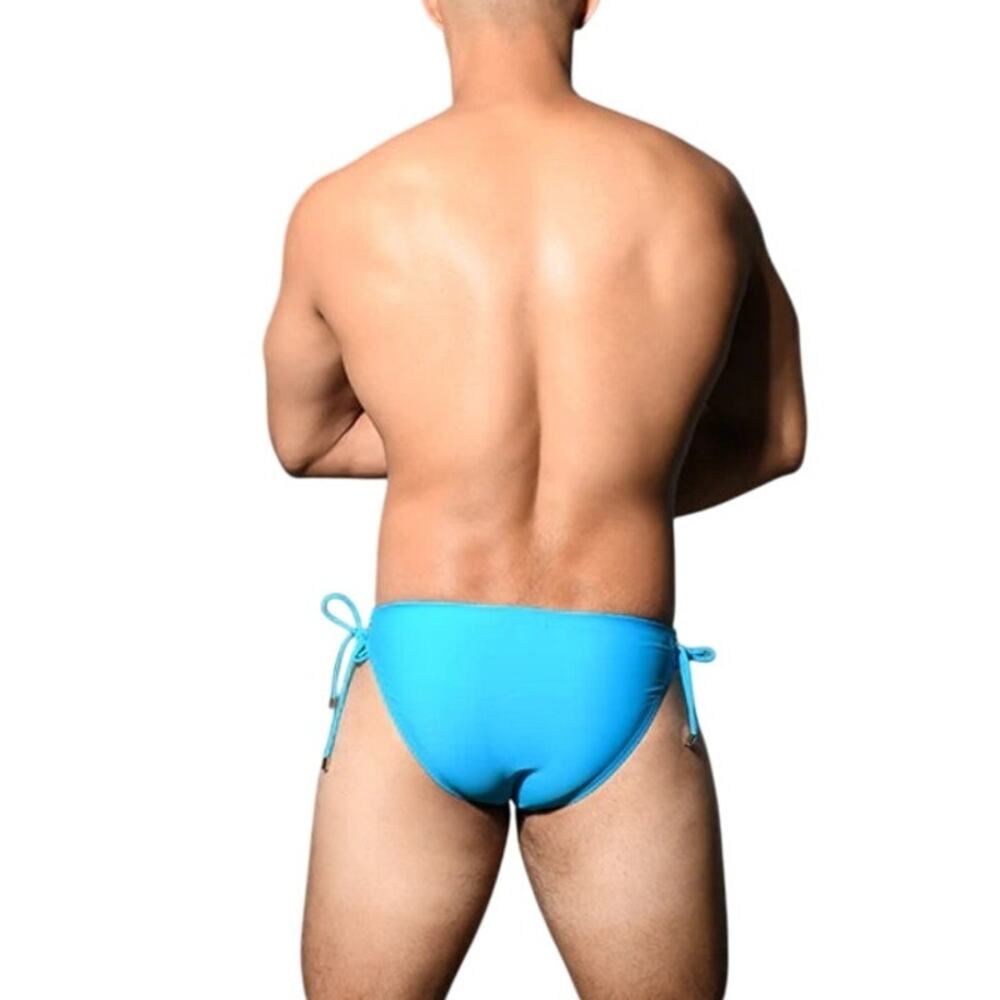 Andrew Christian Side Lace Bikini Turquoise Medium - Picture 7 of 15